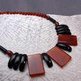 chunky carnelian necklace