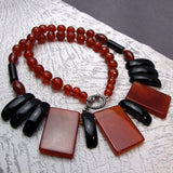 handmade chunky bead necklace