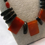 carnelian chunky semi-precious stone beads