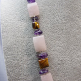 pink rose quartz beads