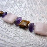 rose quartz pink semi-precious stone beads