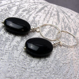 handmade black onyx earrings