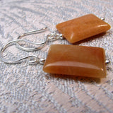 red aventurine earrings handmade uk