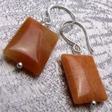 Semi-Precious Bead Statement Earrings, Handmade Statement Earrings A46