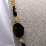 Long Chunky Handmade Necklace, Long unique statement necklace A29