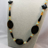 Long Chunky Handmade Necklace, Long unique statement necklace A29