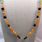 Long Chunky Handmade Necklace, Long unique statement necklace A29