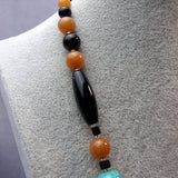 Chunky handmade necklace, semi-precious bead statement necklace, A30