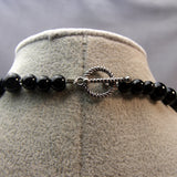 Chunky handmade necklace, semi-precious bead statement necklace, A30