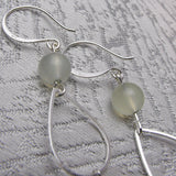 Long Unique Handmade Semi-Precious Bead Statement Earrings UK A47