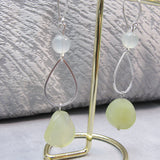 Long Unique Handmade Semi-Precious Bead Statement Earrings UK A47