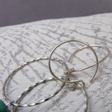 silver hoop earrings
