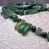 detail for long chunky handmade necklace