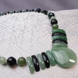 chunky semi-precious bead necklace design