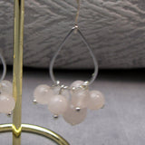 rose quartz earring handmade uk