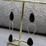long teardrop earrings uk