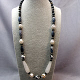 Semi-Precious Bead Necklace Handcrafted UK, unique beaded neckalce A36