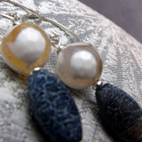 Handmade Semi-Precious Bead Earrings UK, unique handcrafted earrings A57