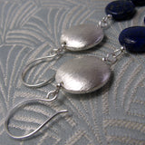 long semi-precious stone earrings, long semi-precious earrings NM16