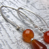 long drop sterling silver earring hooks