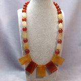 handcrafted semi-precious bead necklace jewellery