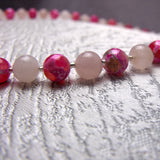 rose quartz pink beads