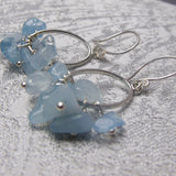 aquamarine earrings handmade uk