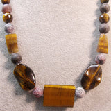 chunky tigers eye necklace