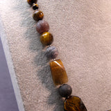 chunky tigers eye semi-precious beads