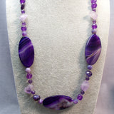 chunky large purple bead necklace