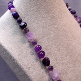 purple semi-precious beads