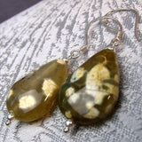 unique teardrop earrings handmade uk
