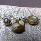 jasper bead earrings handmade uk