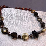 shorter length semi-precious beaded necklace design