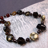 handcrafted brown semi-precious bead jewellery necklace