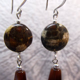 jasper brown semi-precious beads