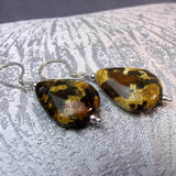 jasper bead handmade earrings