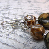 handmade jasper earrings