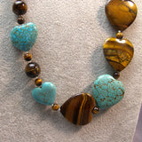 unique semi-precious bead jewellery necklace handmade uk