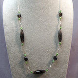 sterling silver smoky quartz necklace