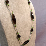 handmade sterling silver semi-precious stone necklace