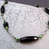 smoky quartz sterling silver handcrafted necklace design