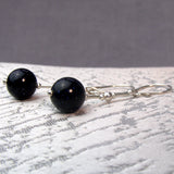 blue goldstone earrings handmade uk