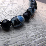 blue agate beads