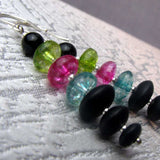 long drop beaded earrings