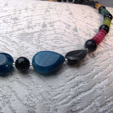 semi-precious agate onyx beads