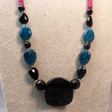 handmade semi-precious stone bead earrings
