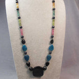 necklace handmade with semi-precious stone beads