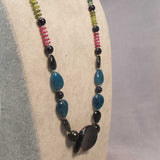handcrafted semi-precious onyx bead necklace