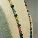handmade tourmaline bead necklace